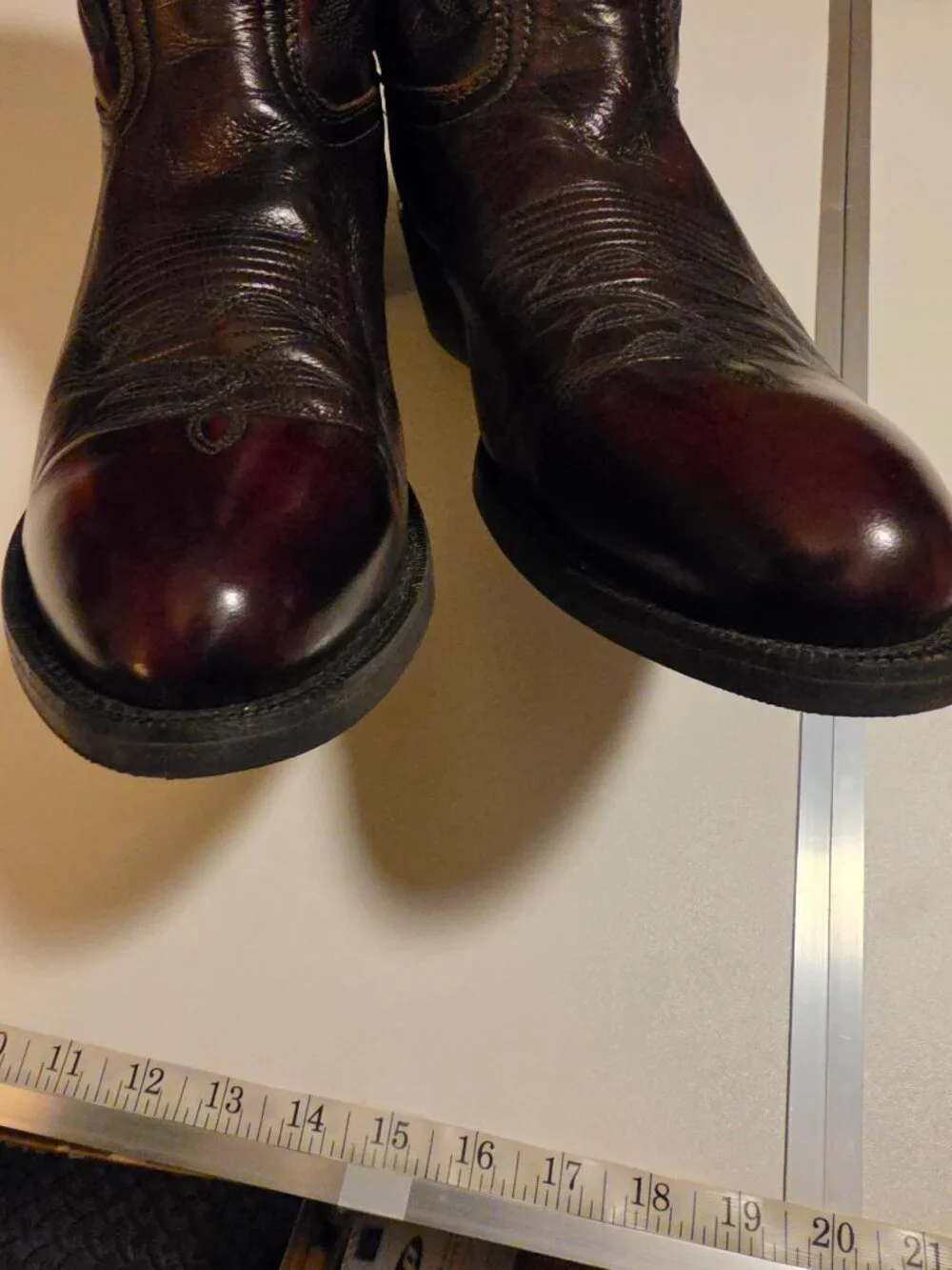 Laredo Men's Lawton Black Cherry Western Boots Sz 12D